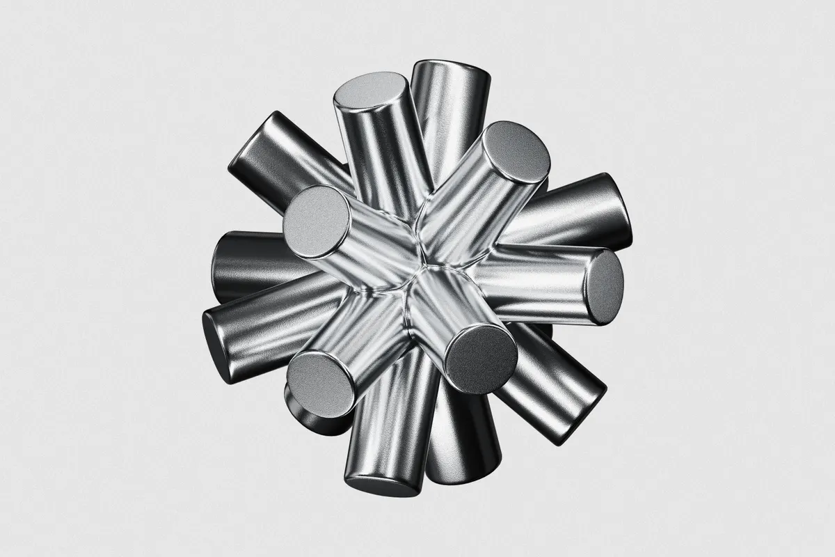 Chrome Matter: Sculptural 3D Chrome Elements