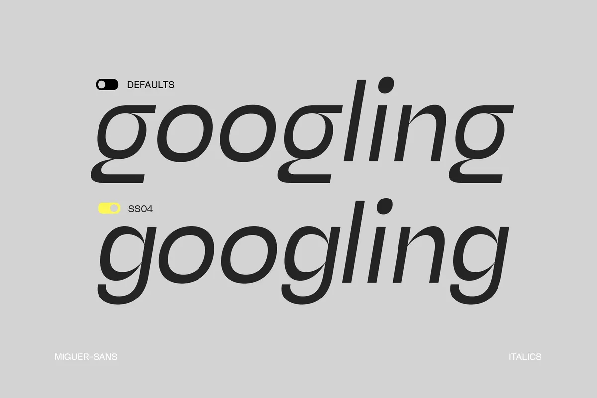 Miguer Sans - High-Contrast Grotesque Font Family