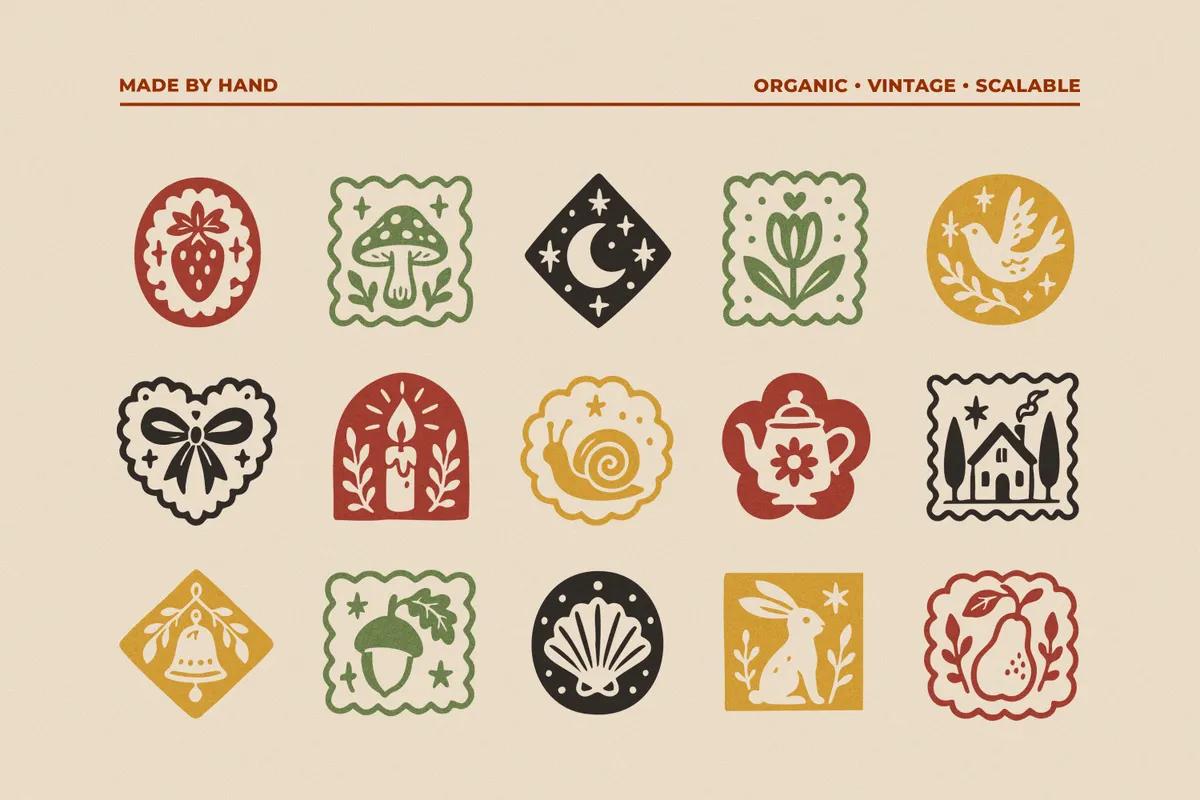 Charm Vintage Stamps