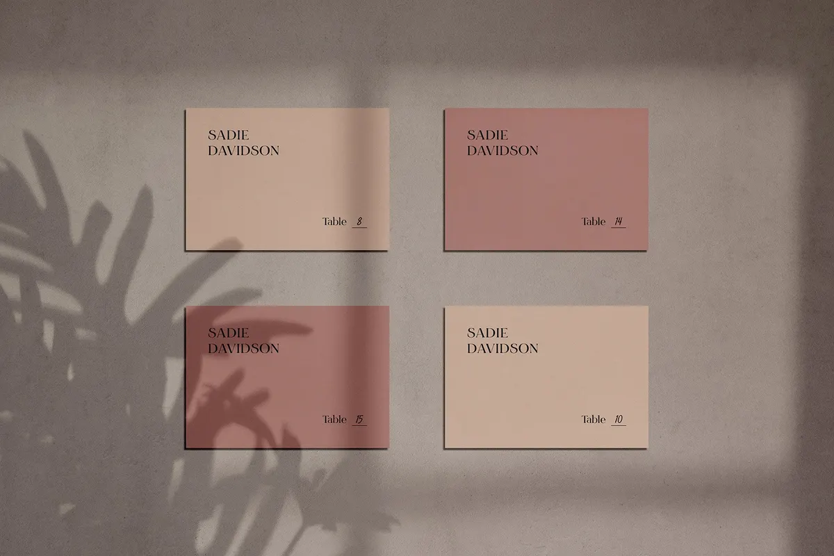 Verdura Stationery Shadow Mockups