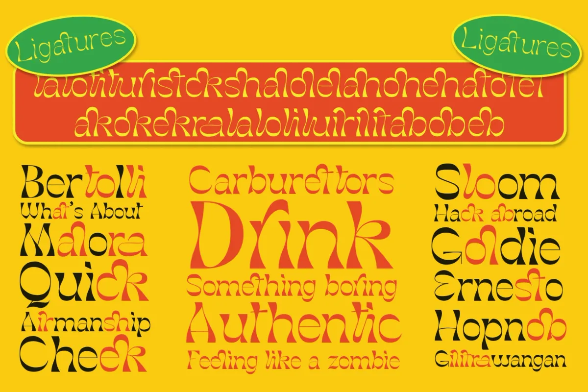 Molex Shoora - Reverse Contrast Font