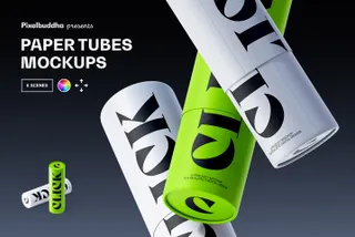 Paper Tube Mockup Set