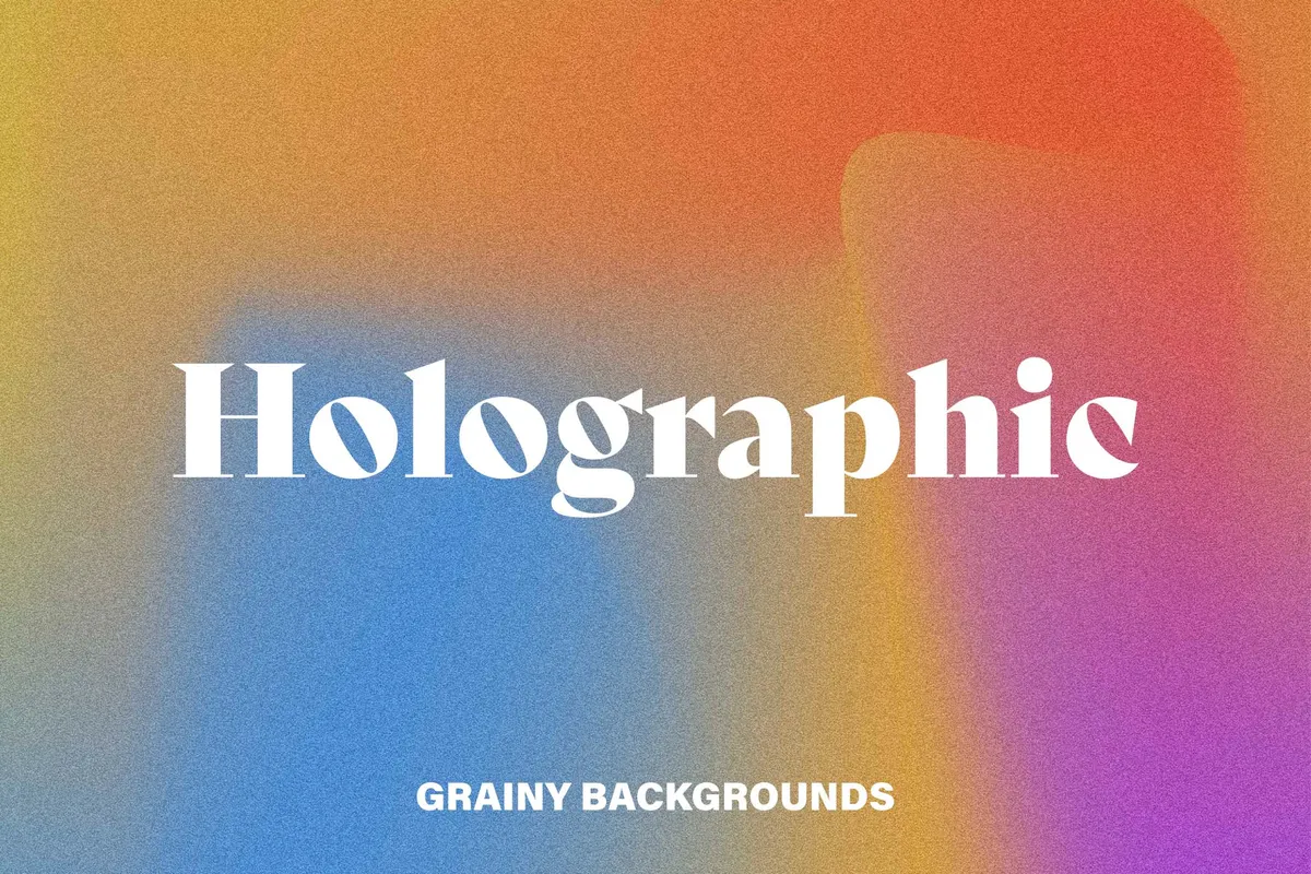 Holographic Grainy Backgrounds