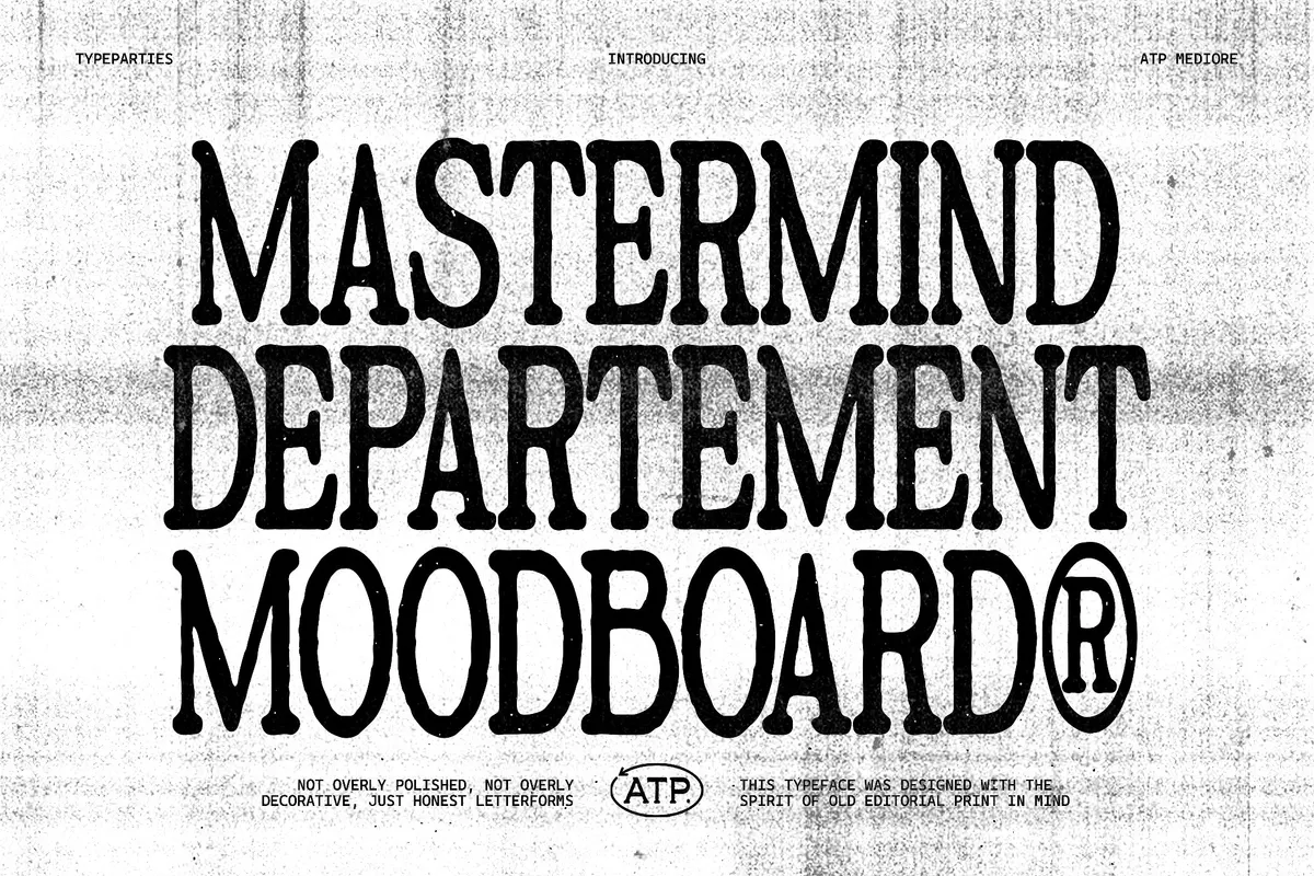 Mediore - Retro Editorial Serif