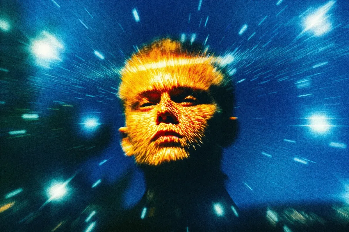 Cold Light Leak Photo Effect