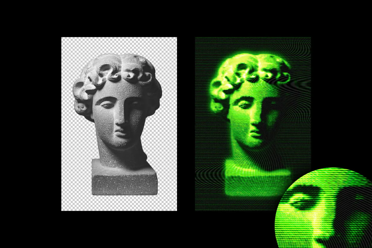 Gameboy Screen Photo Effect