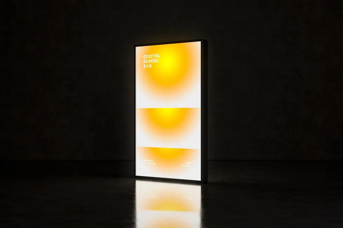 Digital Signage Screens Mockups