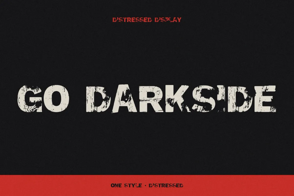 GO Darkside - Grunge Punk Font