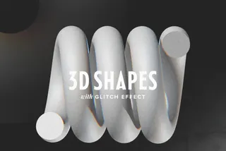 3D Shapes With Glitch Effect