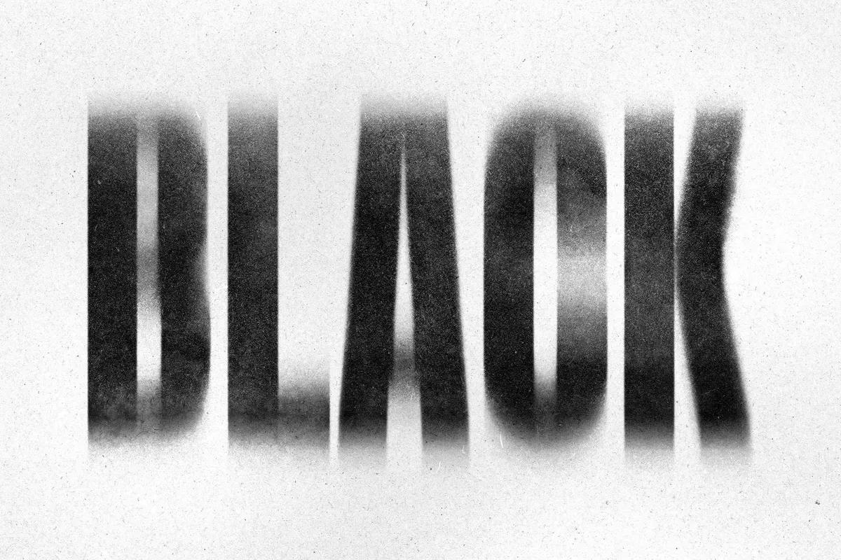 Blurry Spray Text Effect