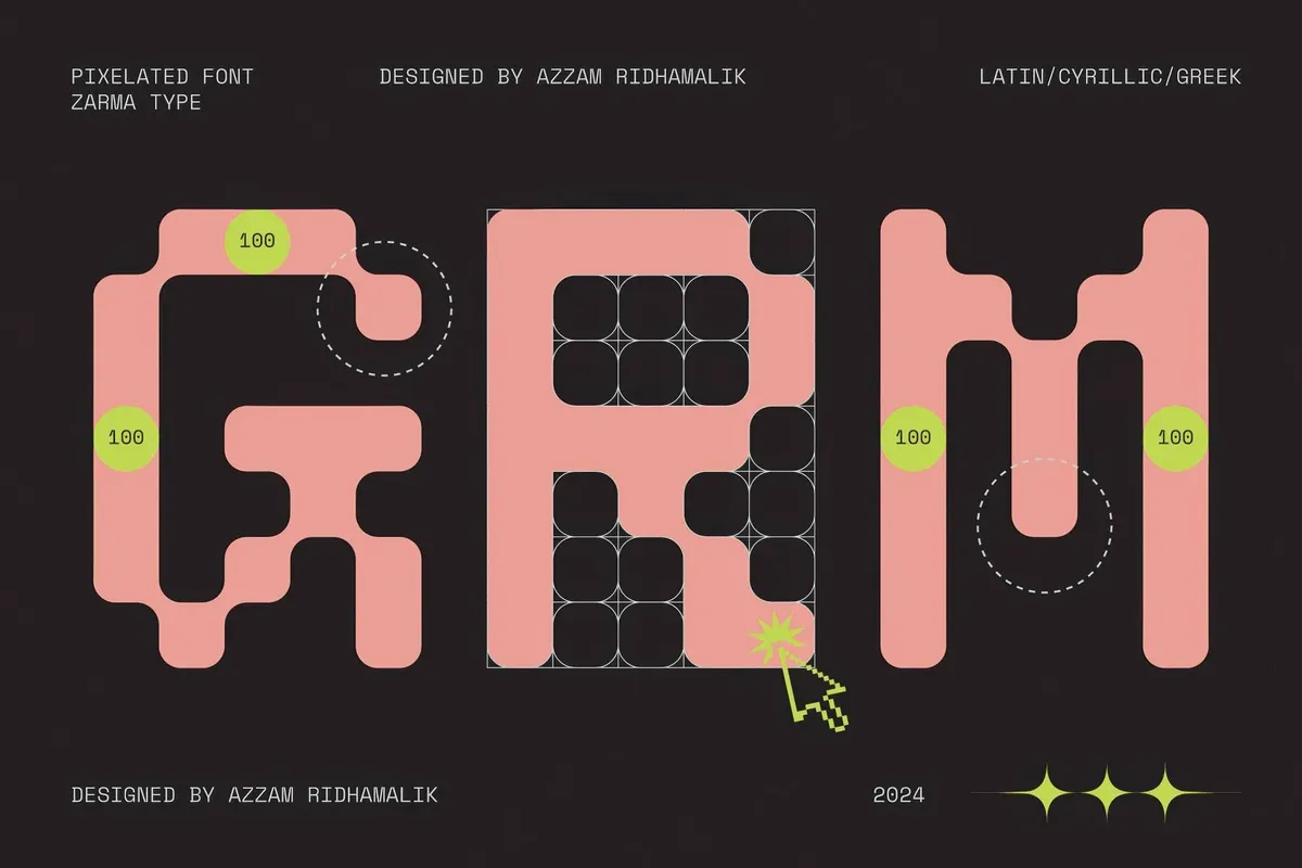Psygen — Modern Pixel Font