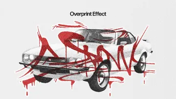 Grunge Overprint Photo Effect