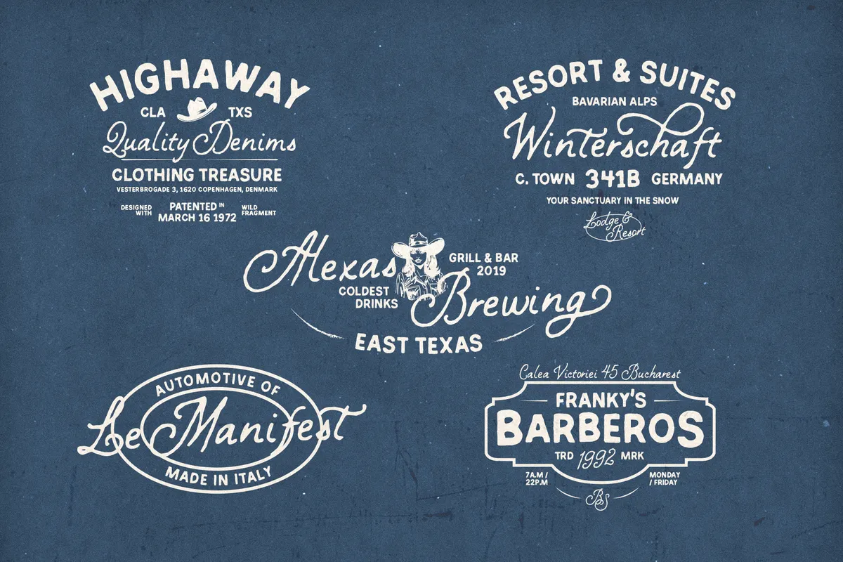 Wild Fragment - Handmade Vintage Font Duo