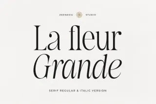 La Fleur Grande – Elegant Serif Font