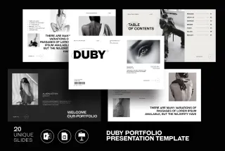 DUBY - Portfolio Presentation Template