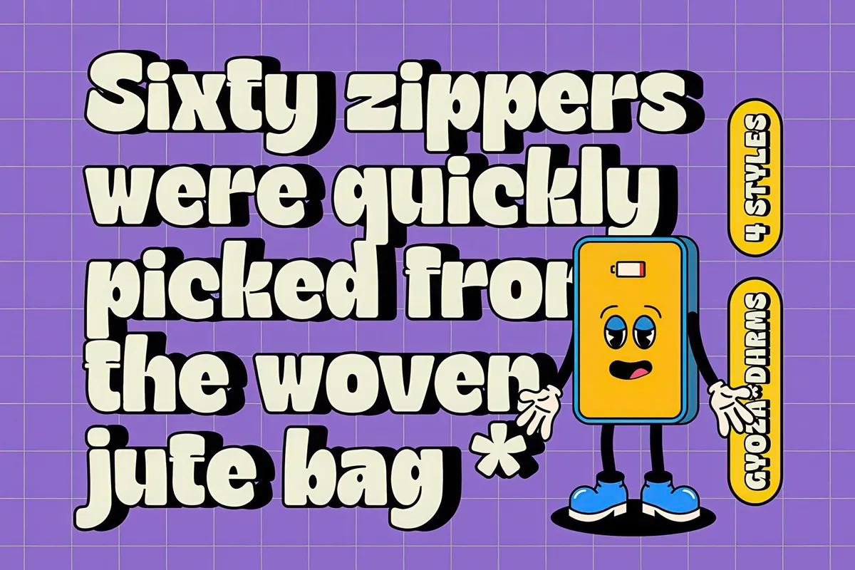 Gyoza - Cartoon Font Family