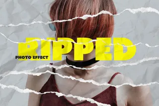 Ripped Paper Photo Effect