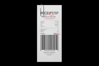 Receipt With Paperclip Mockup
