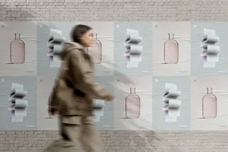 Street Poster Mockup on Brick Wall