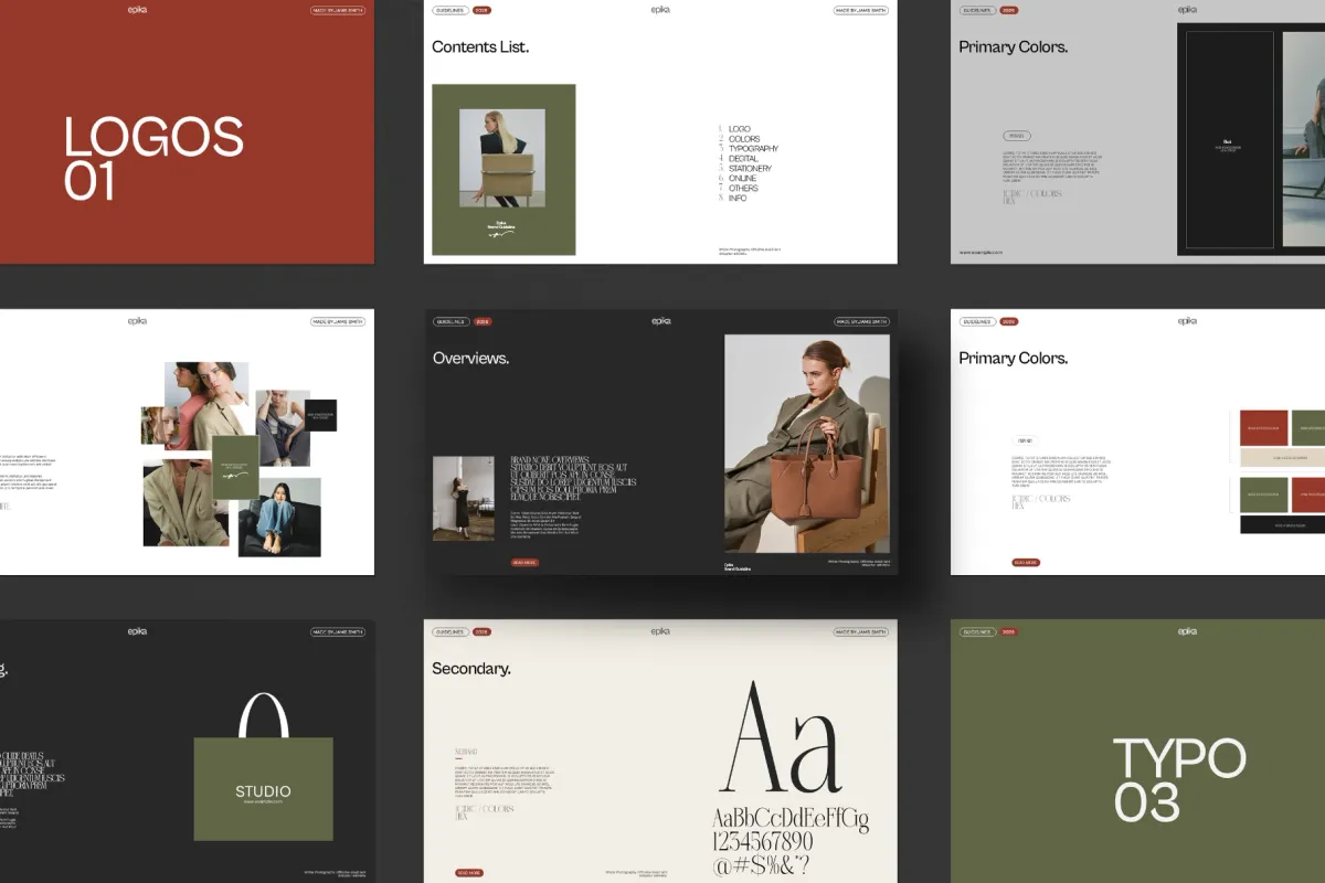 Minimal Brand Identity & Guidelines Presentation