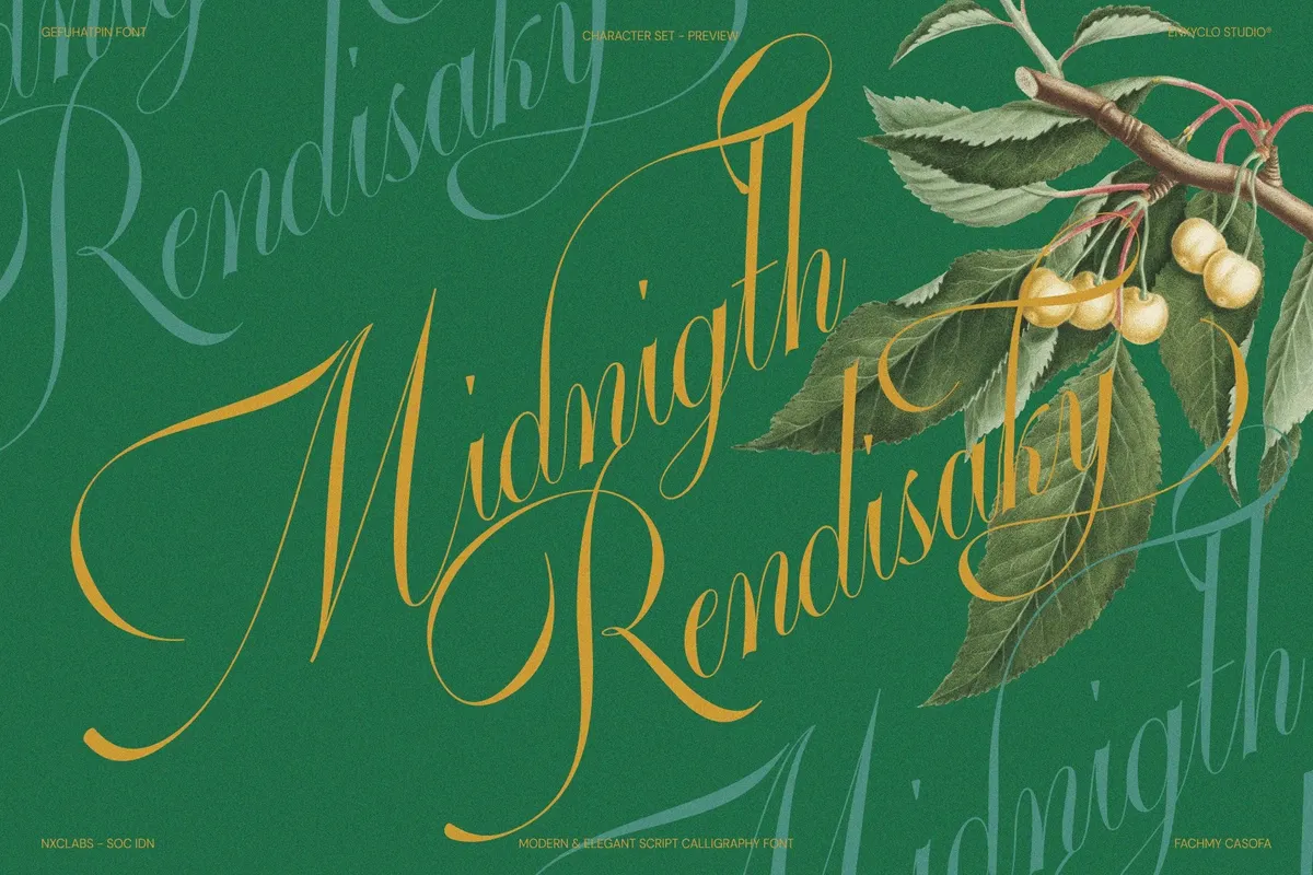 GEFUHATPIN — Elegant Calligraphy Font