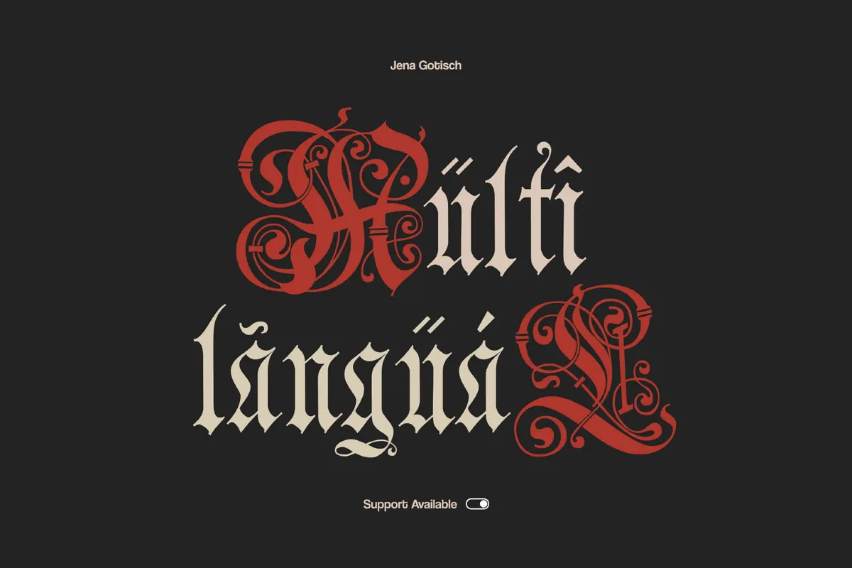 Jena Gothic Font