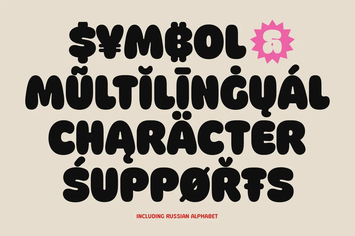 Boba - Soft Rounded Playful Display Font Family