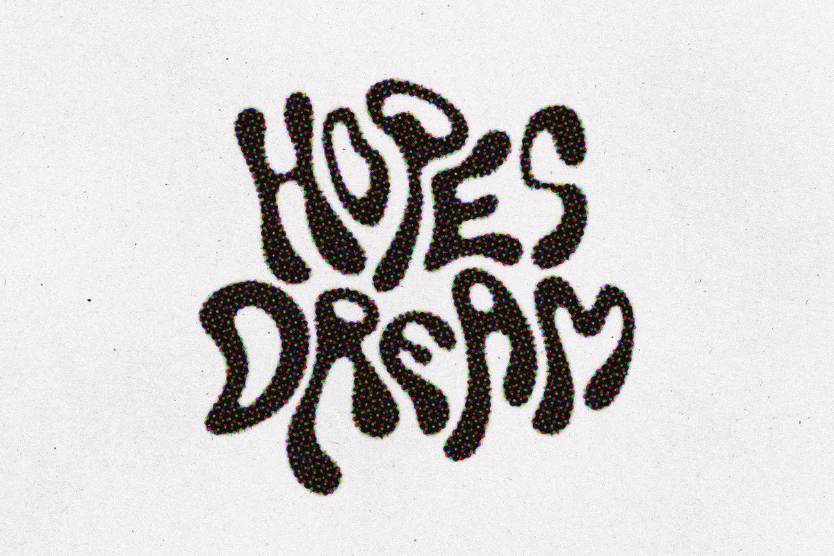 Halftone Stamp Text & Logo Effect