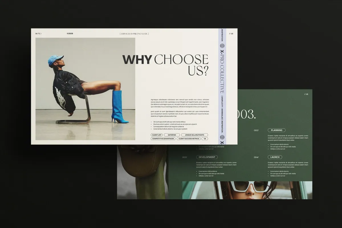 Services and Pricing Guide Presentation Template