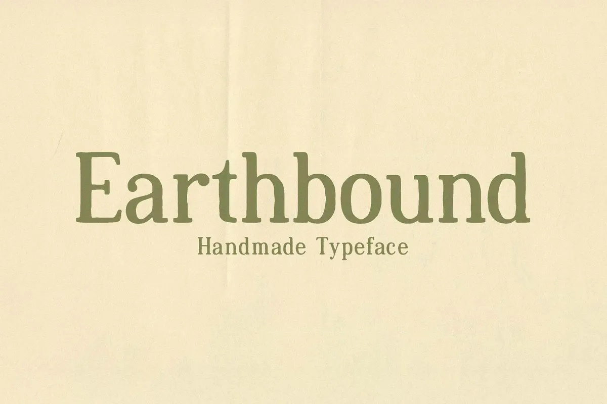 Earthbound - Organic Typeface