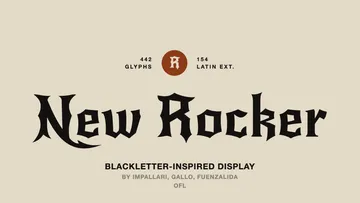 New Rocker - Free Gothic Font