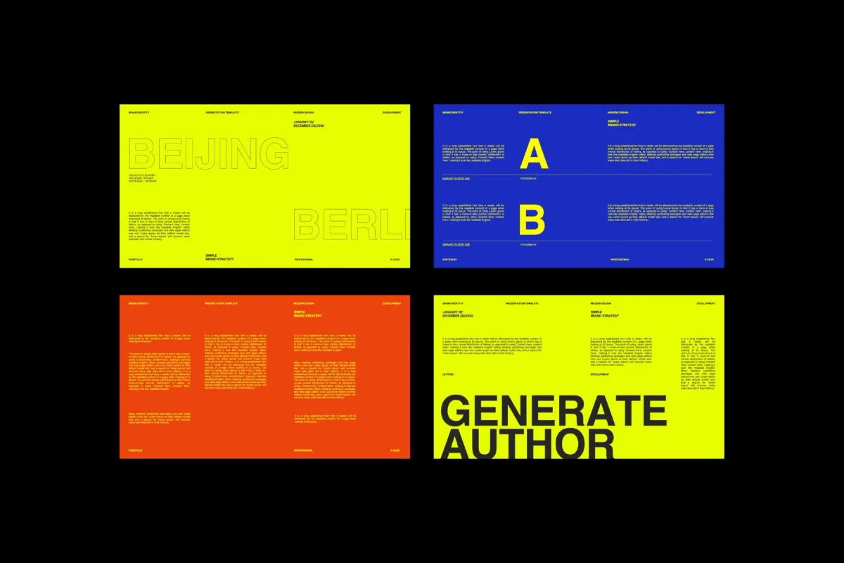 Creative Editorial Keynote Template – Daniel