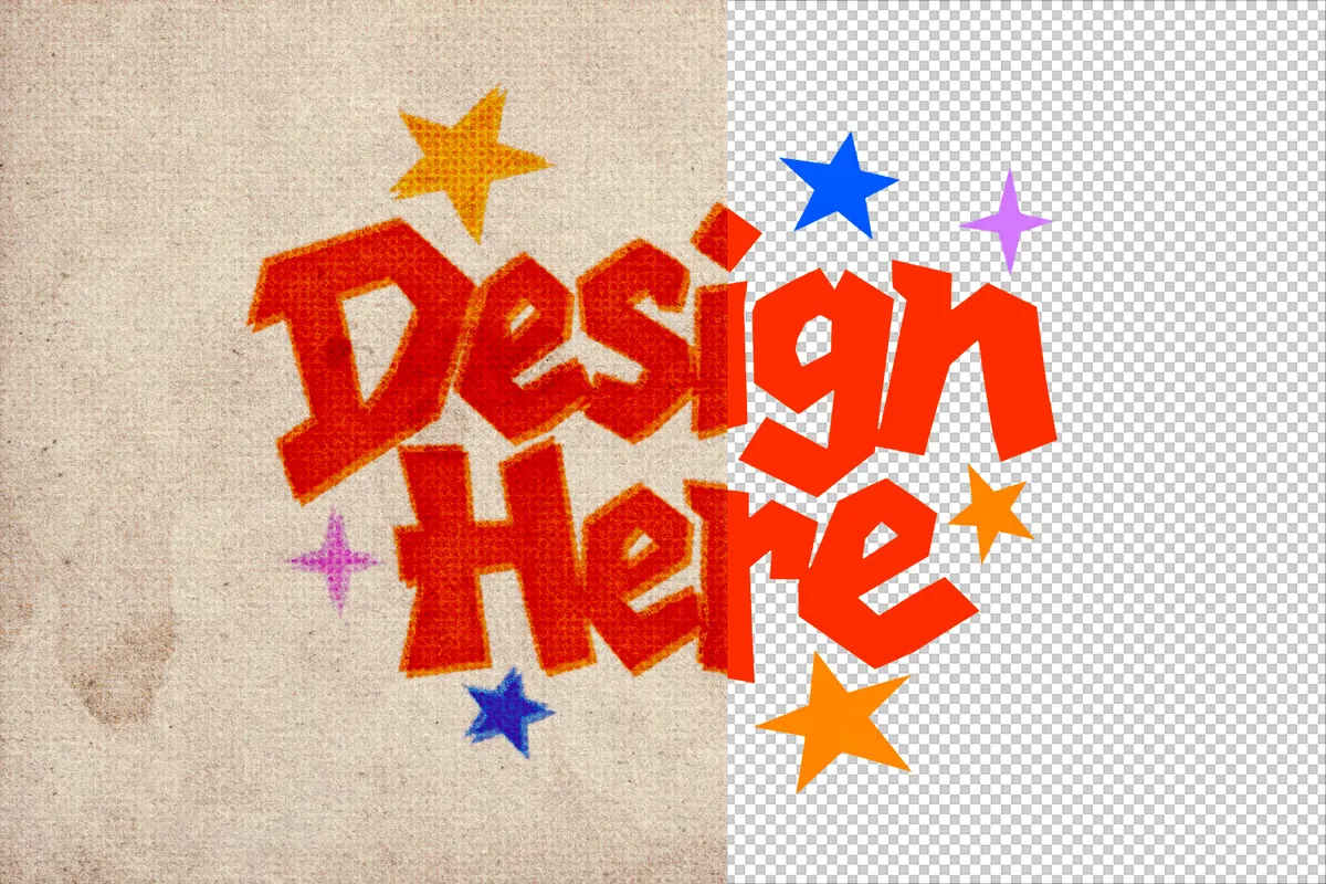 Misprint Stamp Text Effect
