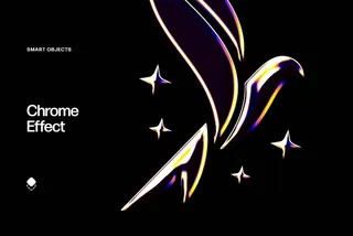 Iridescent Chrome Text Effect