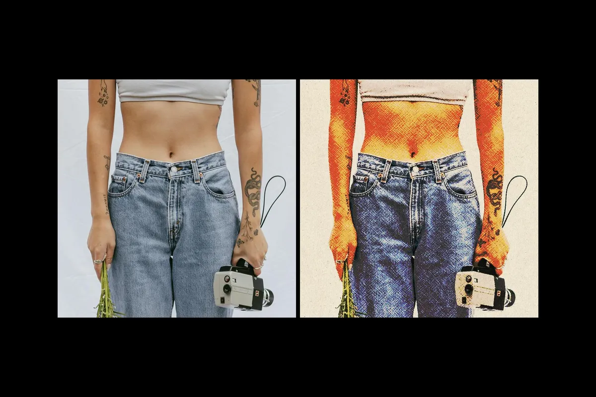Retro Printed Photo Effect