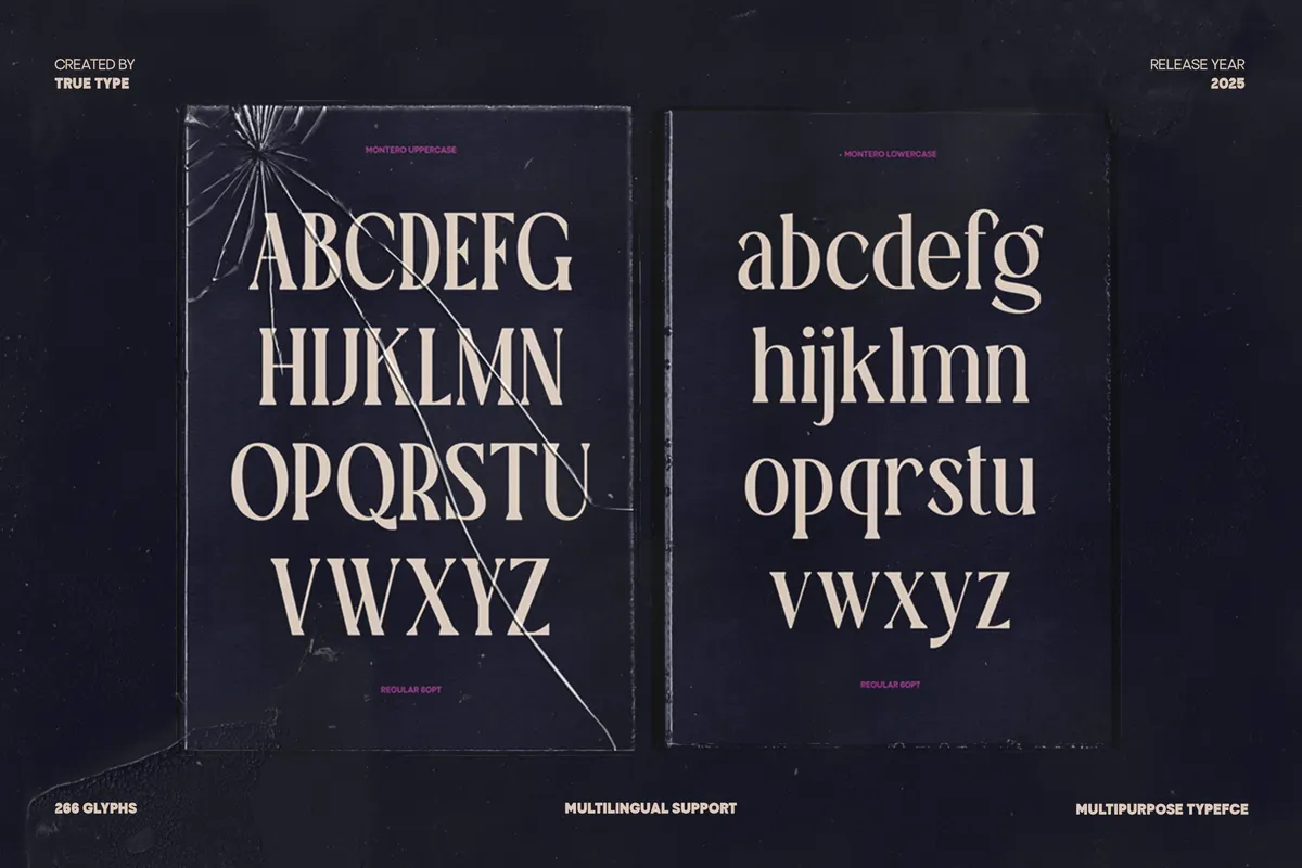 TRT Montero - Gothic Display Serif Font