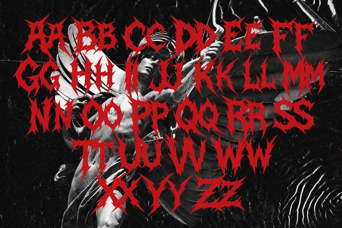 MIDNIGHT LEGACY — Black Metal Font