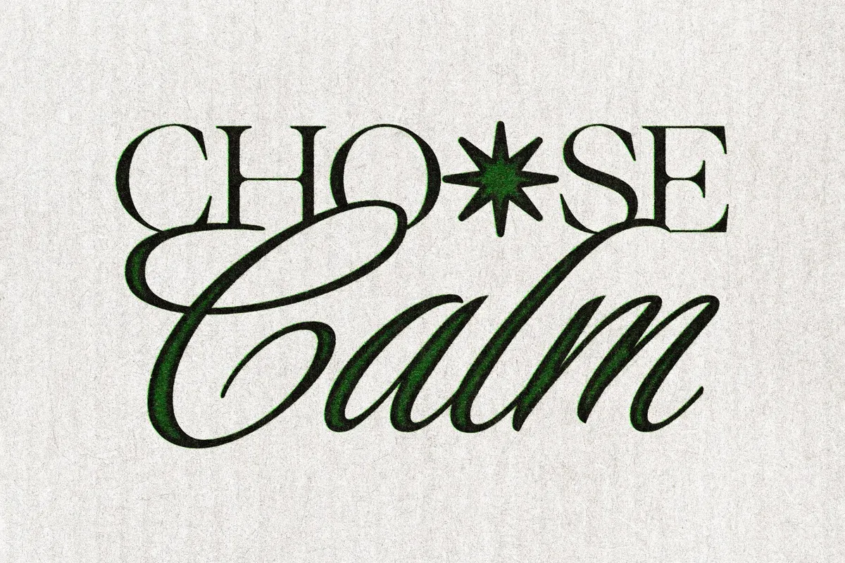 Green Stamp Print Effect