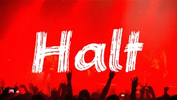 Halt Brush Font