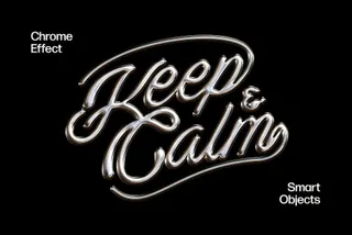 Metallic Chrome Text & Logo Effect