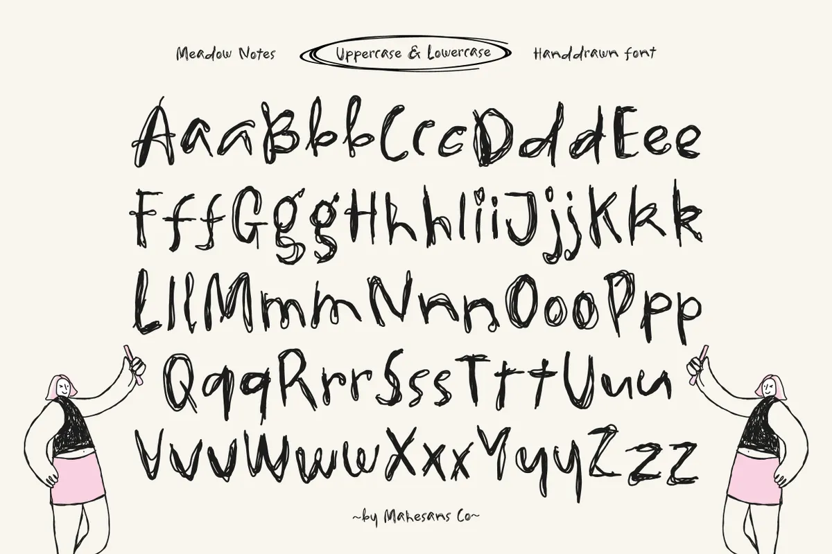 Meadow Notes – Quirky Handwritten Font