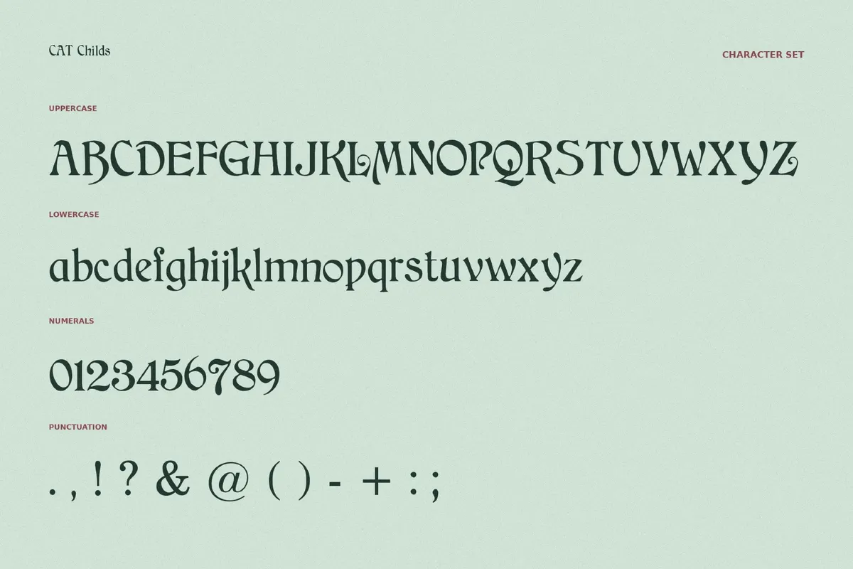 CAT Childs - Free Fantasy Font