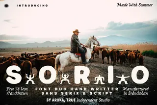 SORIO Hand-Written Font Duo