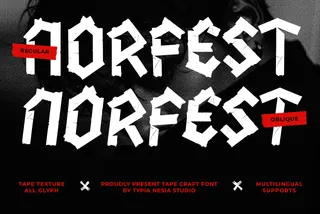 Norfest - Tape Craft Blackletter Display Font