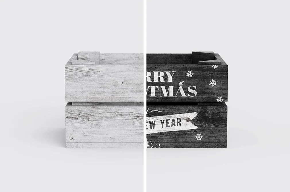 Christmas Box Mockup