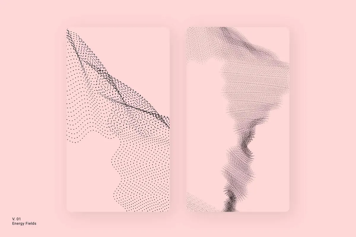 Energy Fields - Wavy Vector Elements