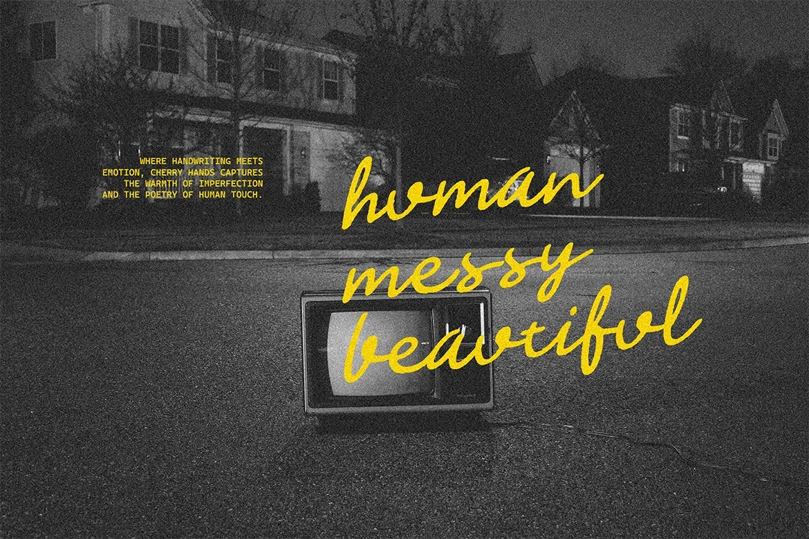 Cherry Hands - Handwritten Script Font
