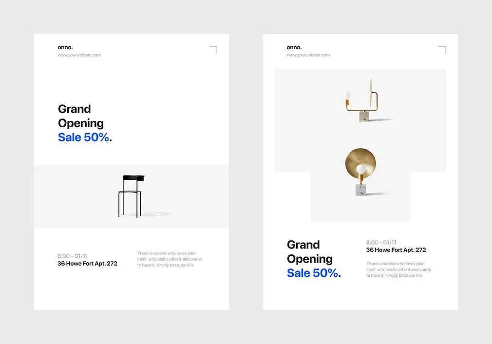 Minimalistic Poster Templates