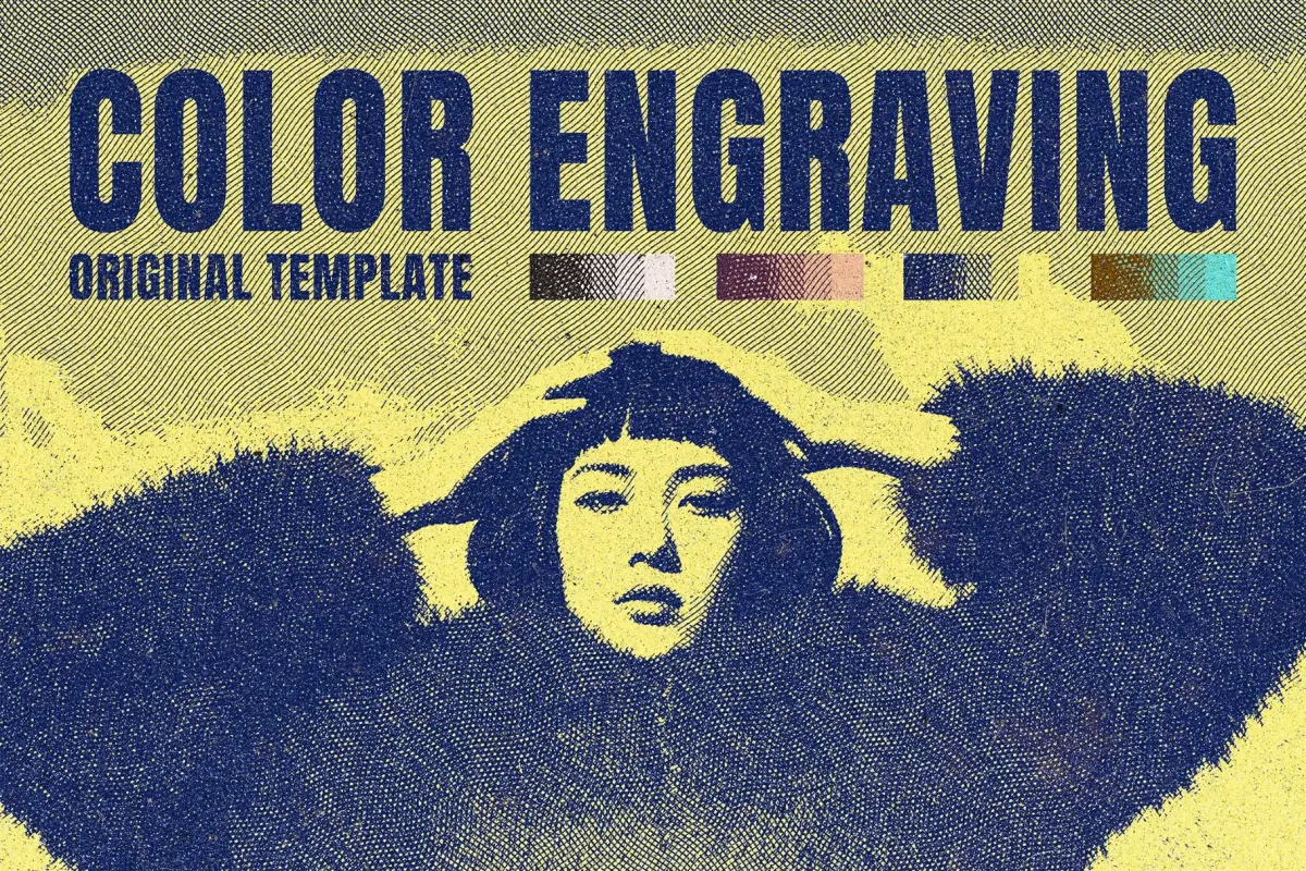Color Engraving Photo Effect