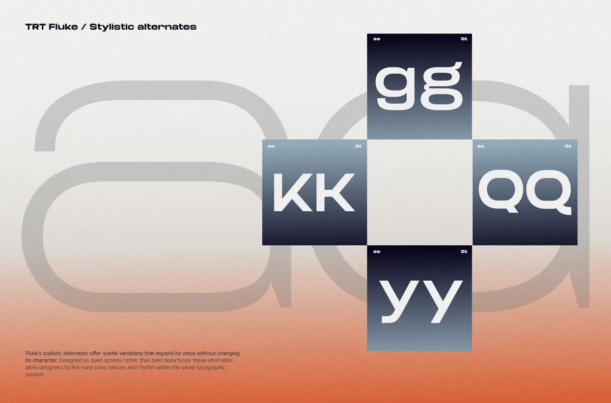 TRT Fluke - Expanded Sans Font